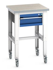 Bott 1 Drawer Lino Top Workstand 750x750x840-1140mm H Mobile Moveable Production Line  Component Workstands 47/41003273.11 Bott 1 Drawer Lino Top Workstand 750x750x840 1140mm H.jpg